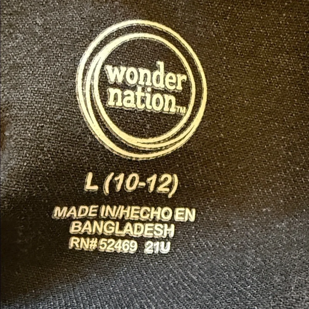 wonder nation Black Cropped Denim Jacket with Raw Fringe Hem